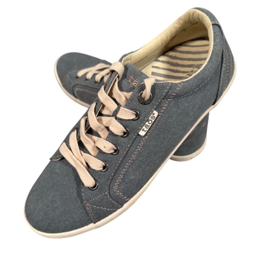 Taos Star Women's Blue Canvas Sneakers Size 9 Casual Shoes
